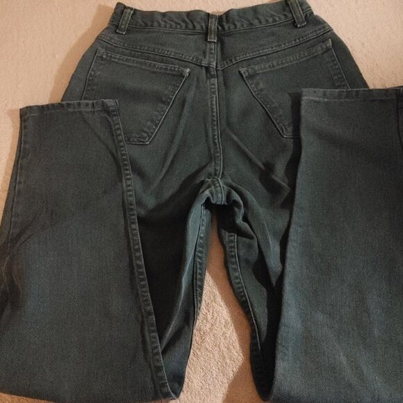 JEANS_Vintage Melbourne Country Green Jeans High Waist Tapered Leg Size 8 - Picture 4 of 4